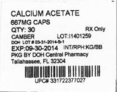 Label Image For 667mg (Calcium Acetate 667mg)